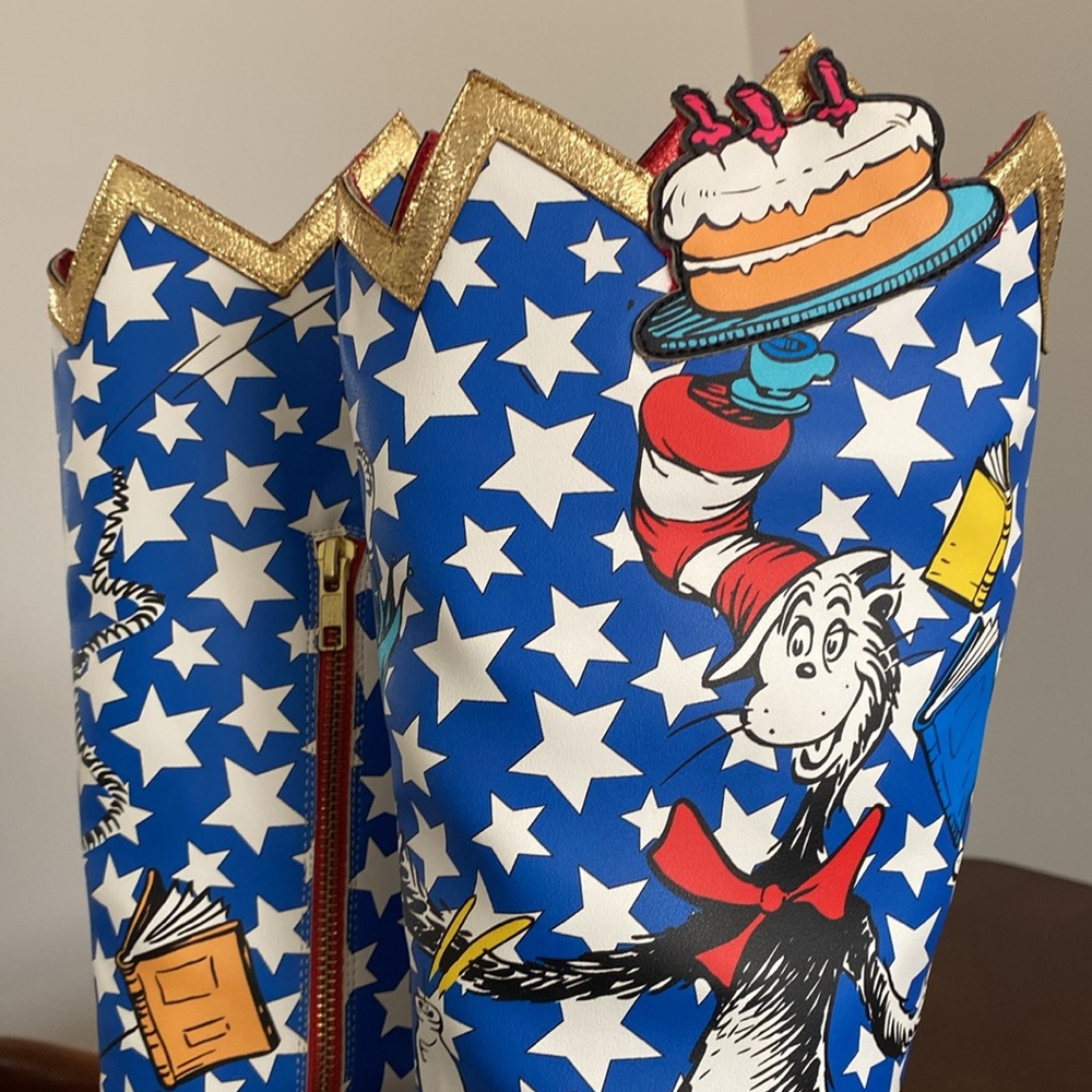 Irregular Choice Dr Seuss Boots Sz 9 - Picture 8 of 17